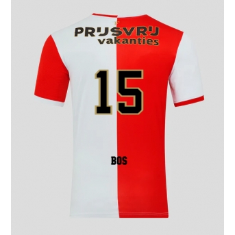 Billige Fotballdrakt Feyenoord Jordan Bos #15 Replika Hjemmedrakt 2025-26 Kortermet
